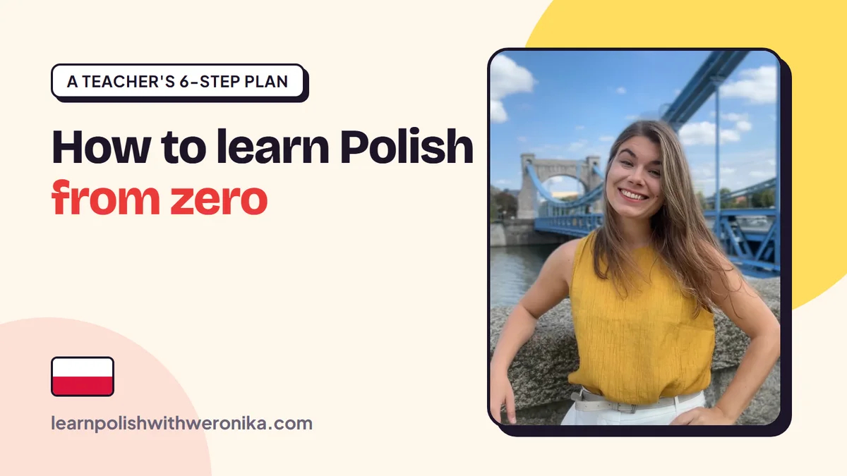 Weronika, a certified Polish teacher, on a bridge in Wrocław – how to learn Polish step by step