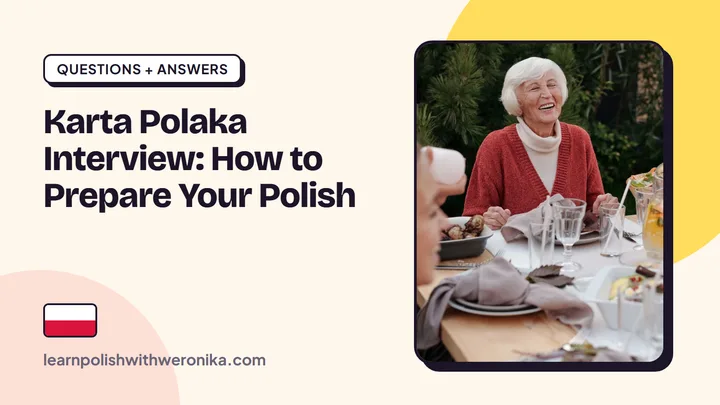 A smiling grandmother at a family table – Karta Polaka interview: how to prepare your Polish