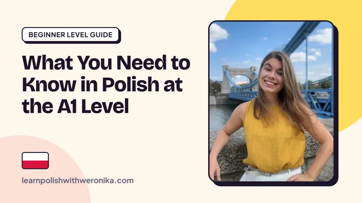 Weronika, Polish teacher, by a bridge in Wrocław – what you need to know in Polish at the A1 level