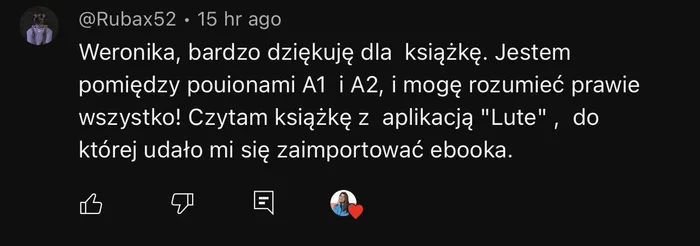 Comment in Polish: between A1 and A2 I can understand almost everything