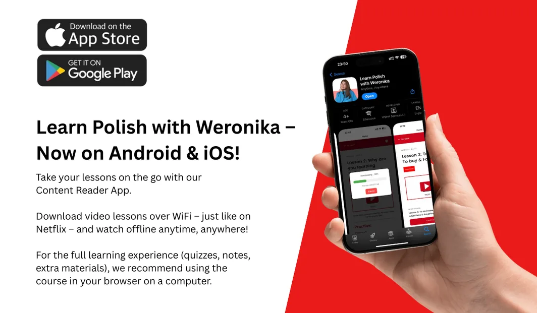 Learn Polish with Weronika app – now on Android and iOS