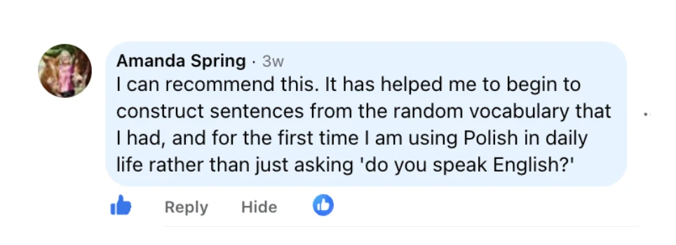 Message from a student