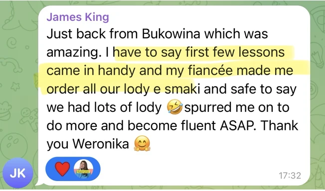 Message from a student