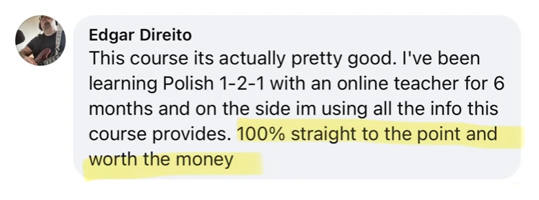 Message from a student