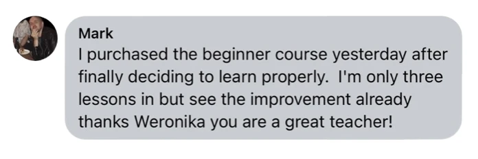 Message from a student